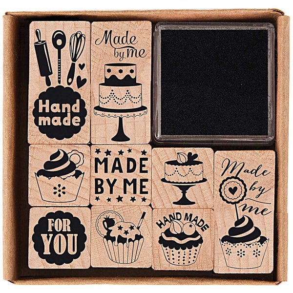 Paper Poetry Stamp Set - Made by Me