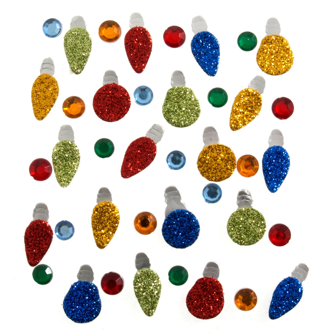 Christmas Craft Embellishments: Christmas Lights - 40pc | Buy Online from The Home Crafters
