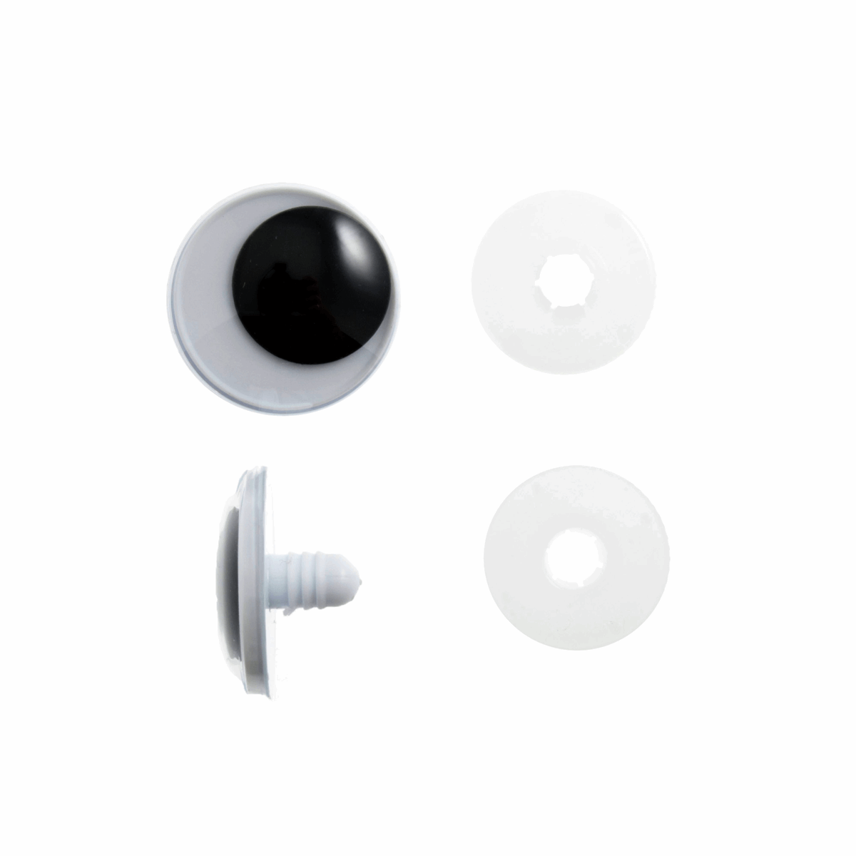 Toy Safety Eyes: Googly - Black