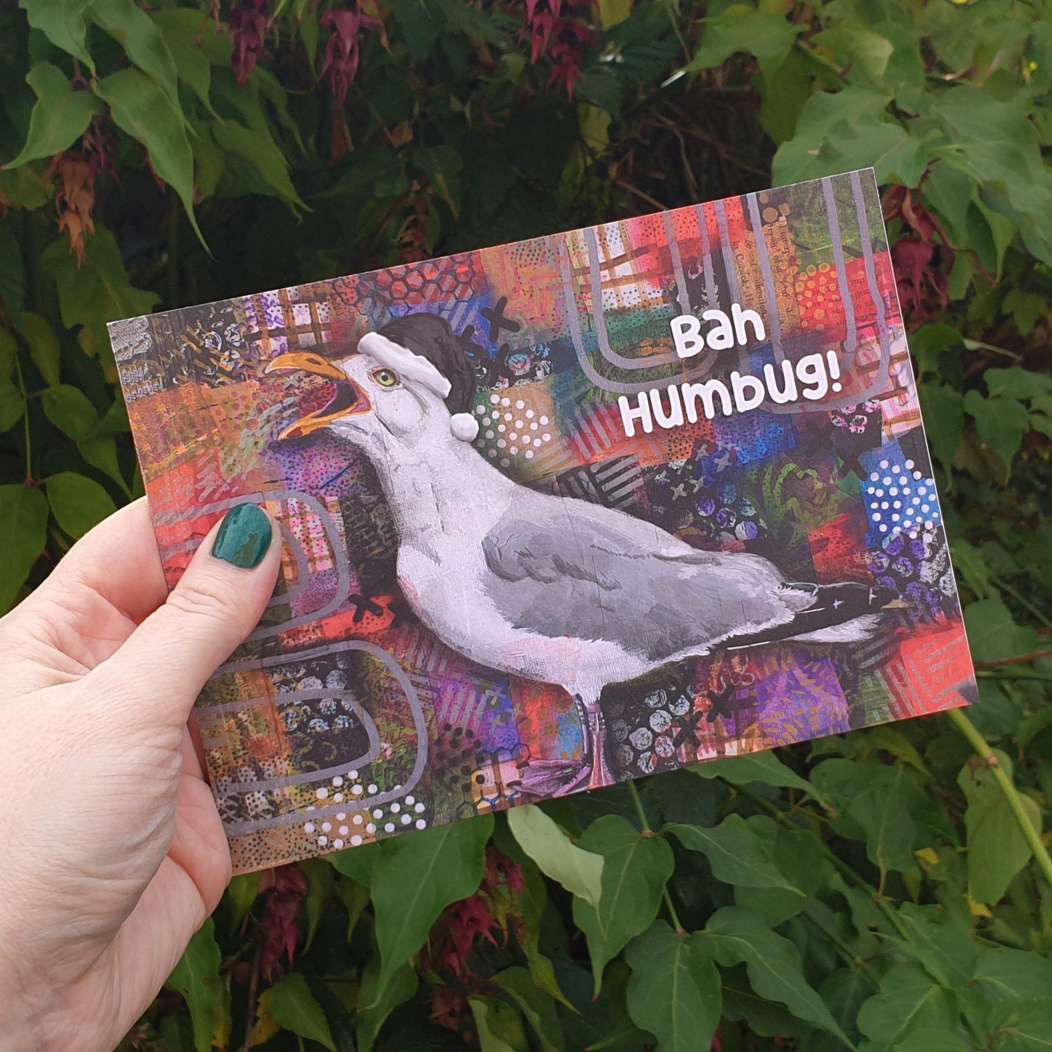 Themshed Creative Greetings Card - Stephen the Christmas Seagull | Buy Online from The Home Crafters