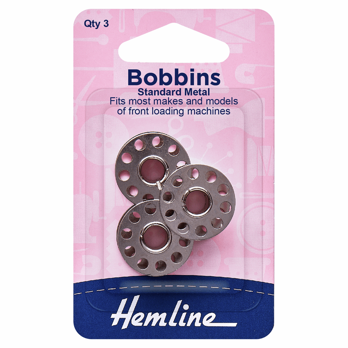 Hemline Metal Bobbins: Universal/Class 15K - 3pc
