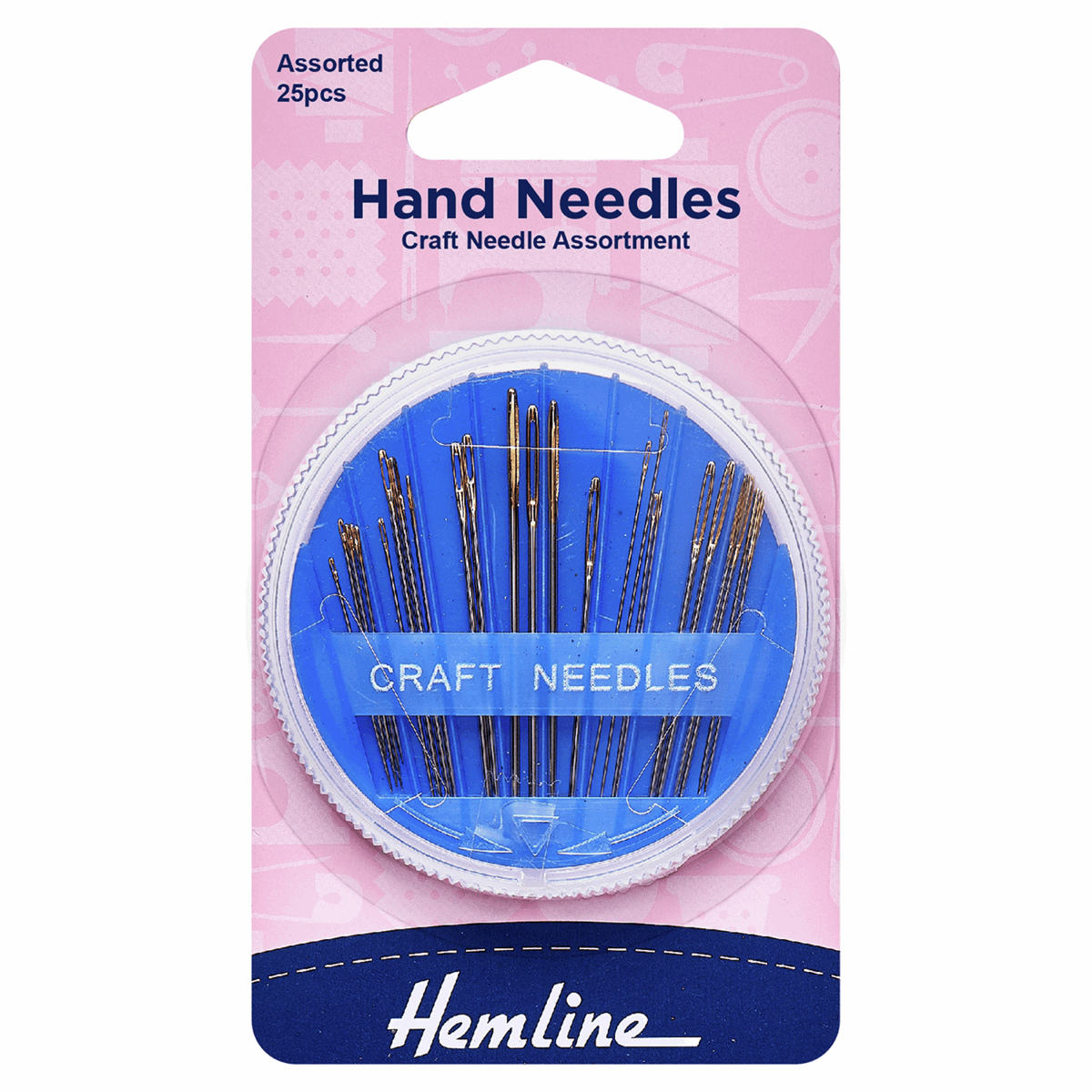 Hemline Hand Sewing Needles: Craft Assortment Compact