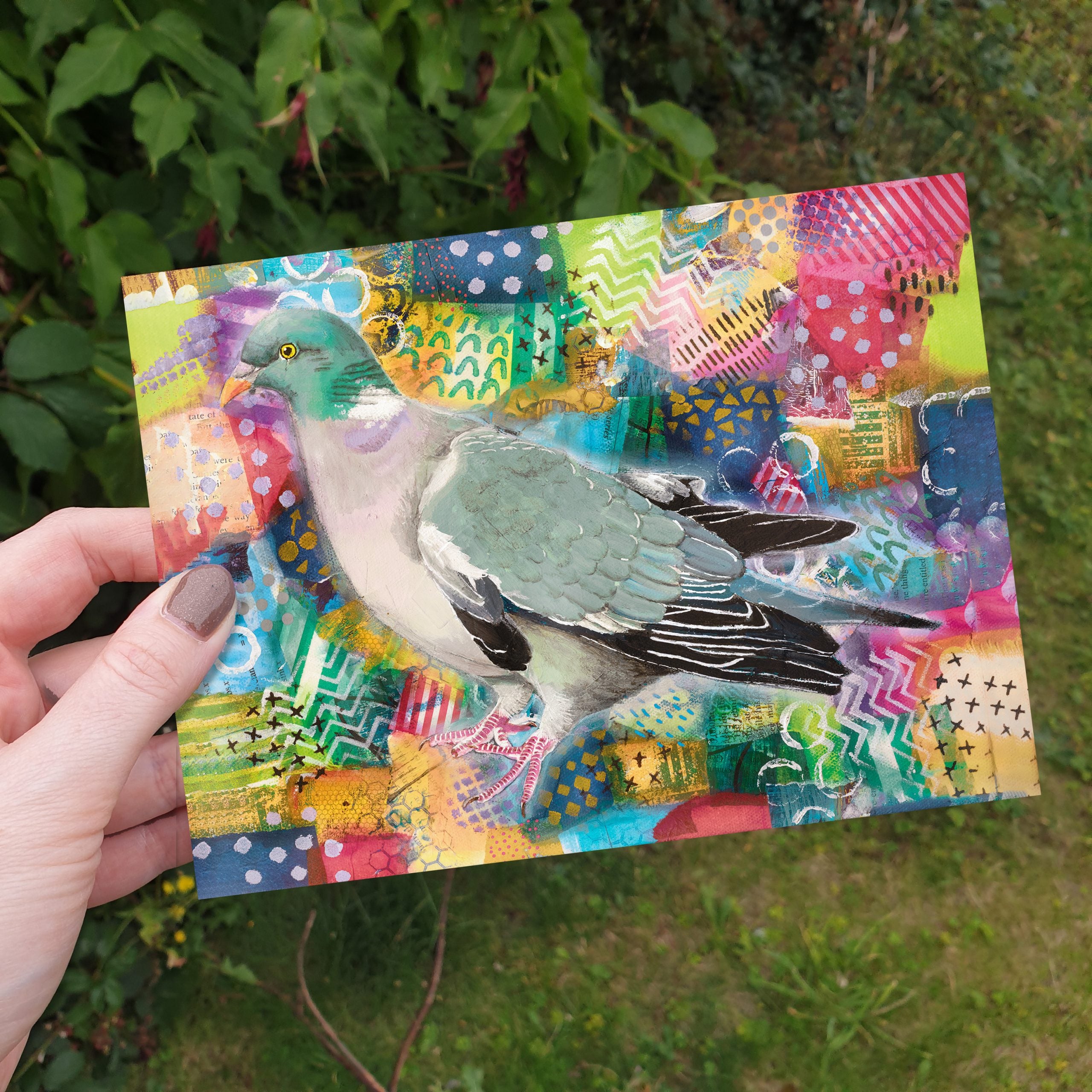 Themshed Creative Greetings Card - Jeff the Pigeon
