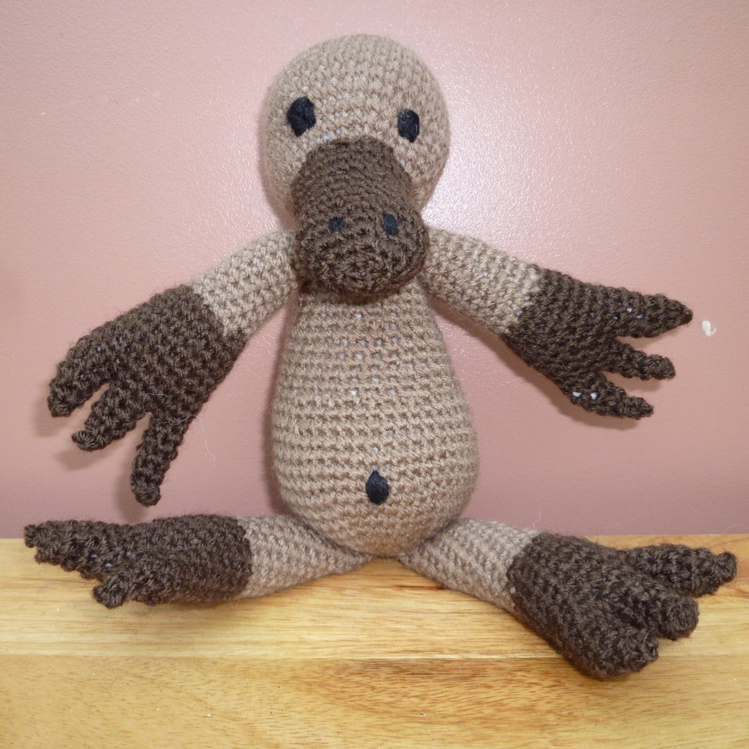 Handmade Crochet: Phillis the Platypus | Buy Online from The Home Crafters