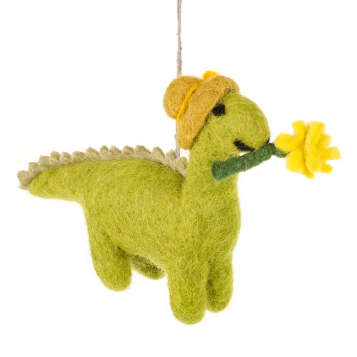 Handmade Needle Felt Daphne Dinosaur | Buy Online from The Home Crafters