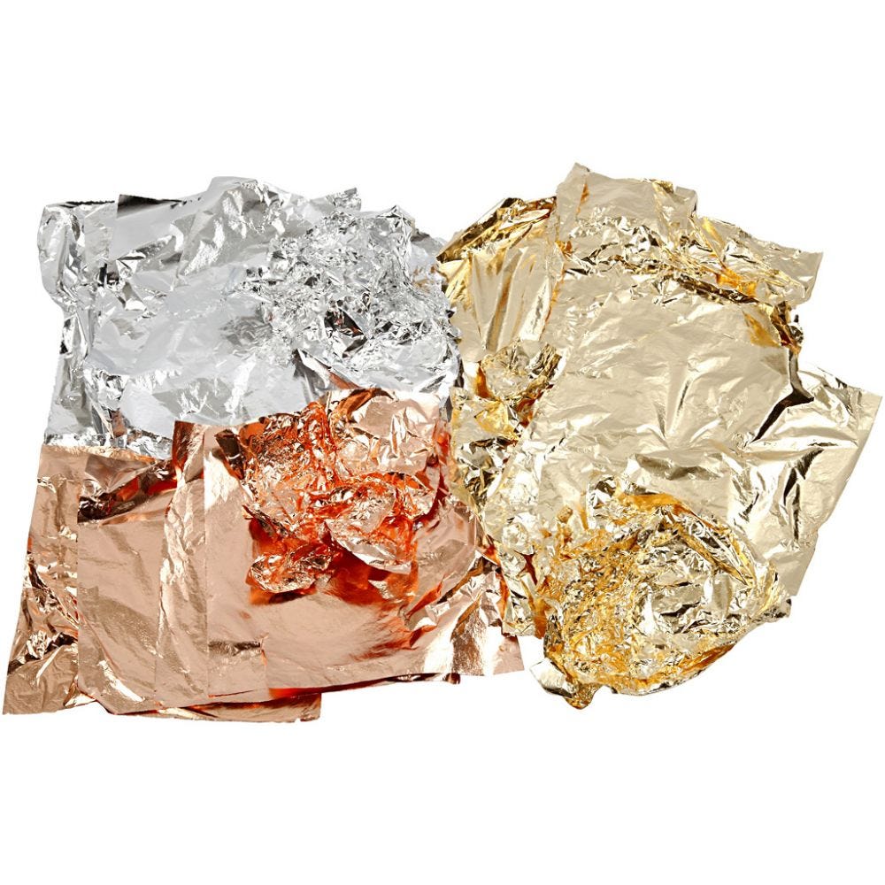 Imitation Metal Leaf - 25 sheets | Buy Online from The Home Crafters