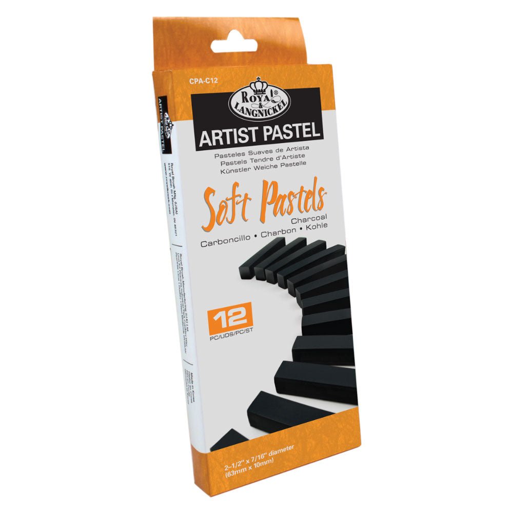 Royal & Langnickel Soft Artist's Pastels: Charcoal - 12pk | Buy Online from The Home Crafters