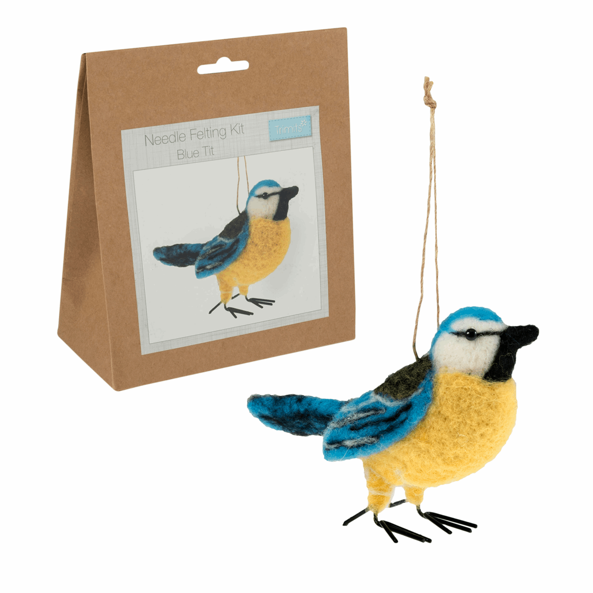 Trimits Mini Needle Felting Kit: Blue Tit | Buy Online from The Home Crafters
