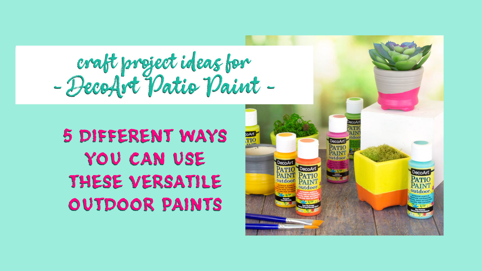 our 5 favourite projects you can make with Patio Paint this weekend