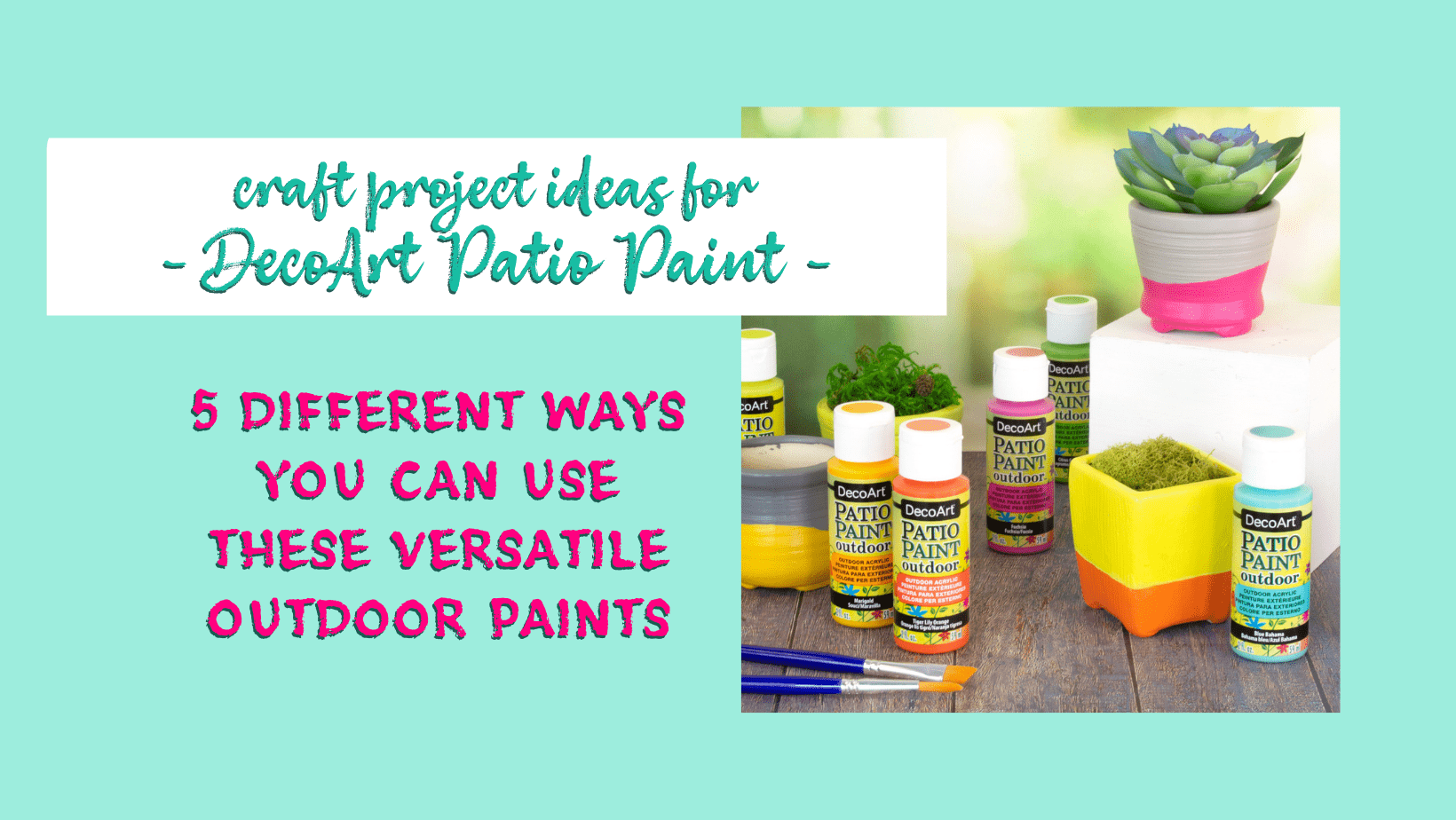 our 5 favourite projects you can make with Patio Paint this weekend - The Home Crafters Ltd.