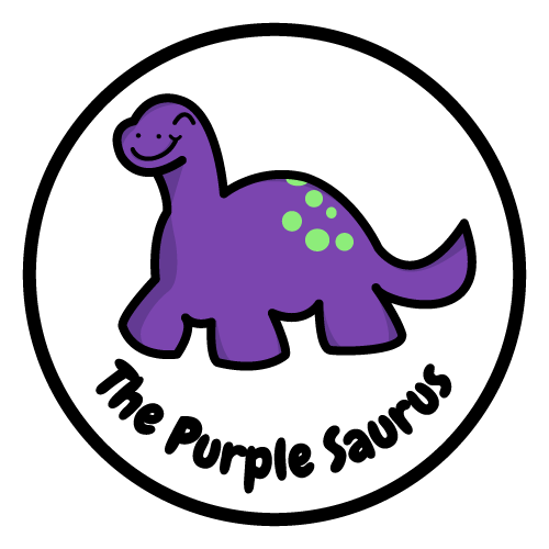 The Purple Saurus - Handmade Soft Toys
