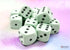 Chessex: Opaque 16mm d6 Dice Block (12 dice) - Pastel Green/Black