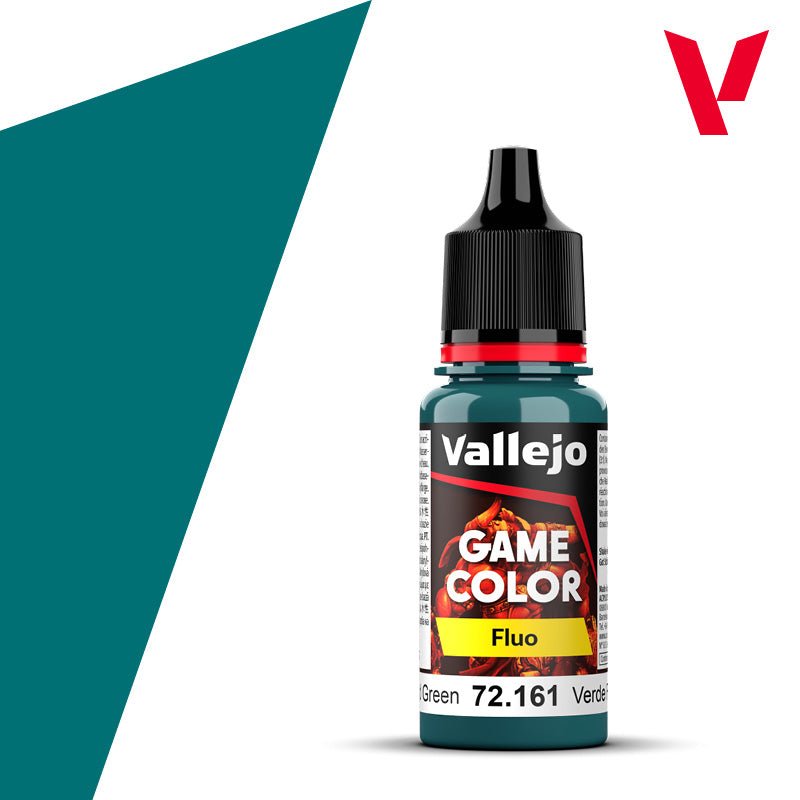 Vallejo Game Color 18ml - Fluorescent Cold Green | Buy Online from The Home Crafters