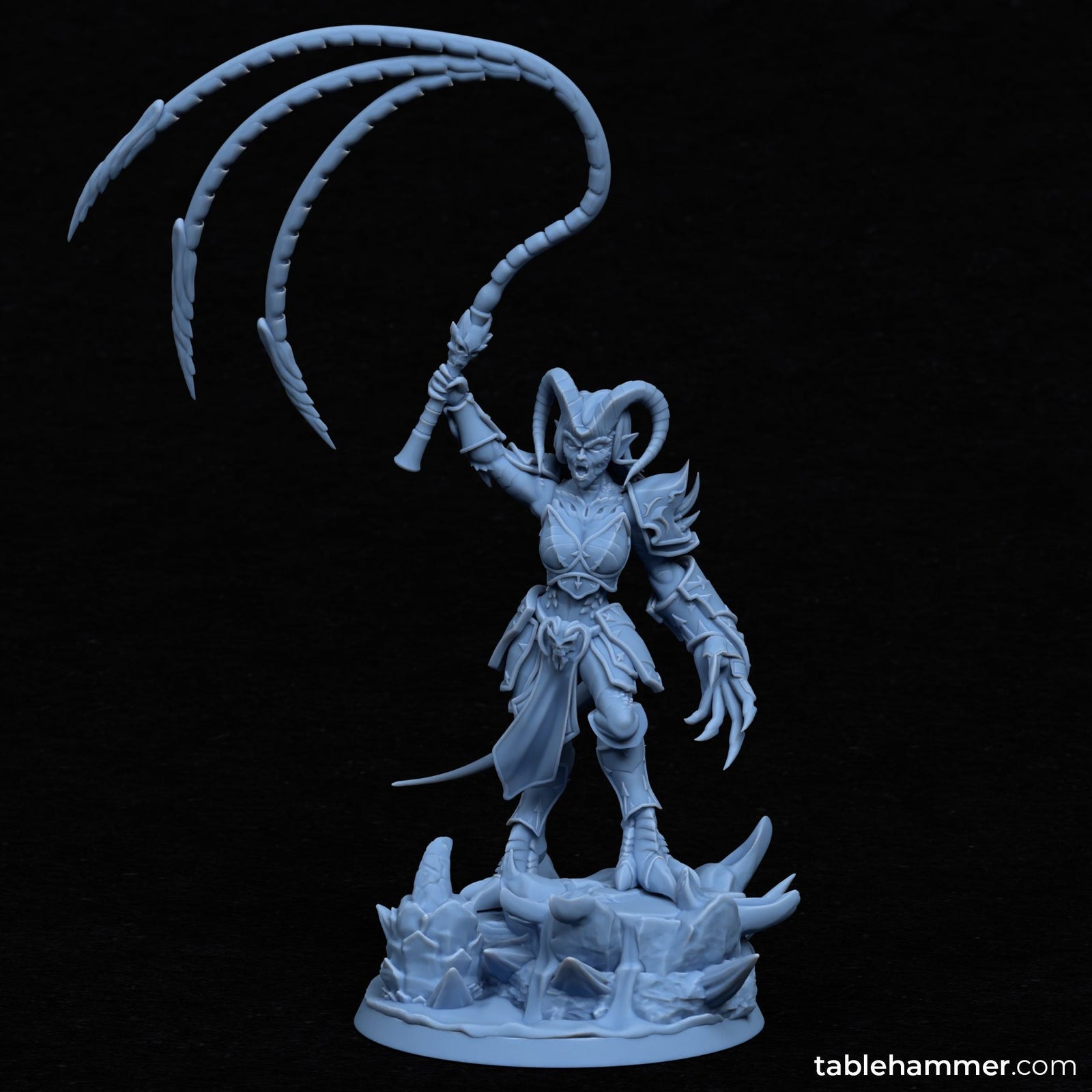 Nyssara the Cursed – Demon Queen of Shadows (60mm Base) | Buy Online from The Home Crafters