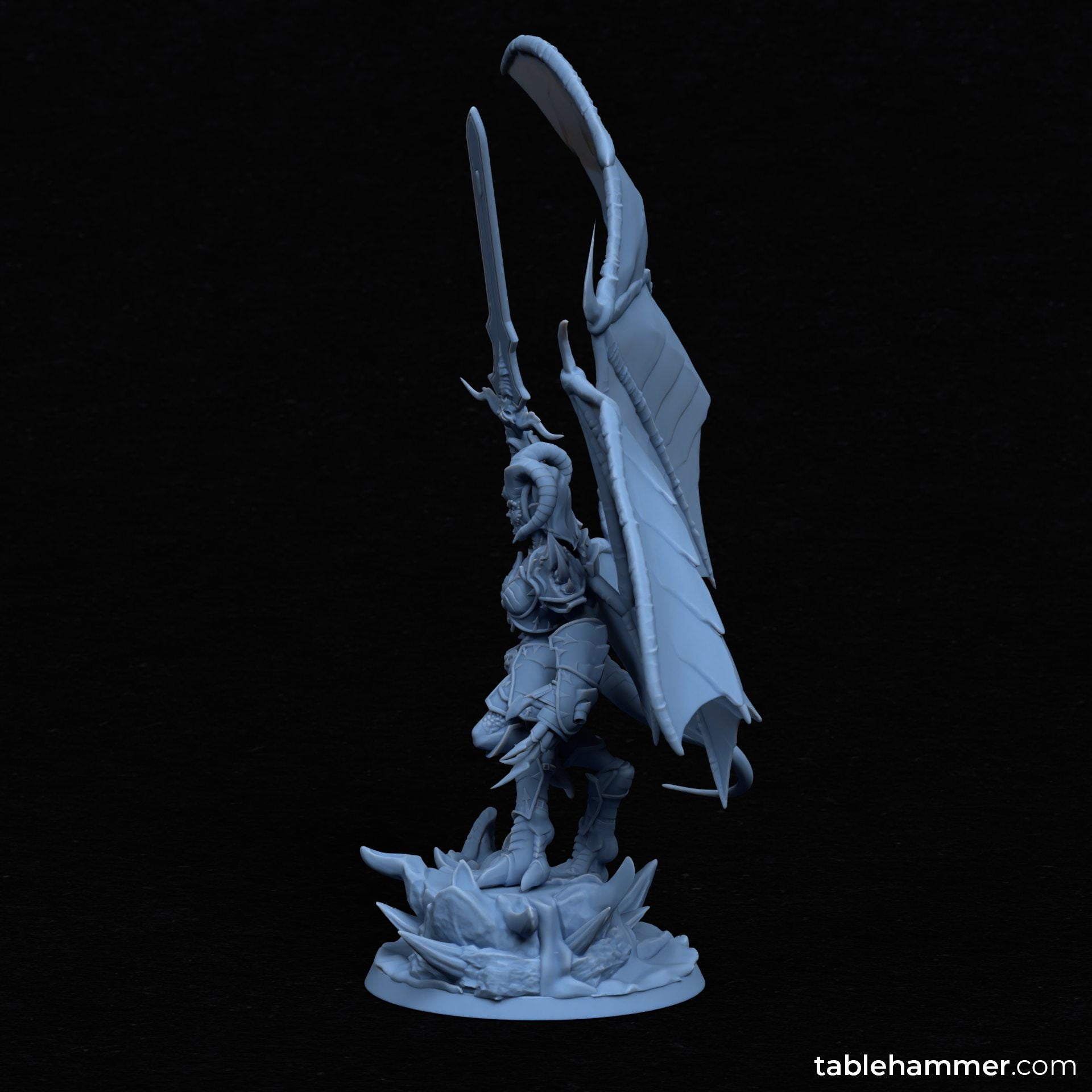 Nyssara the Cursed – Demon Queen of Shadows (60mm Base) | Buy Online from The Home Crafters