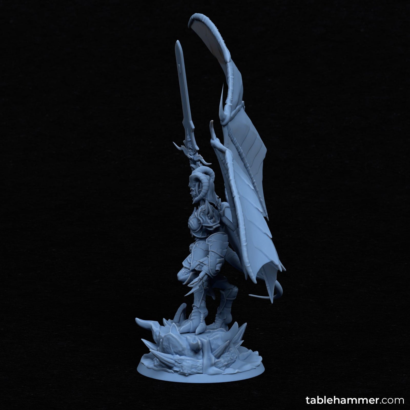 Nyssara the Cursed – Demon Queen of Shadows (60mm Base) | Buy Online from The Home Crafters