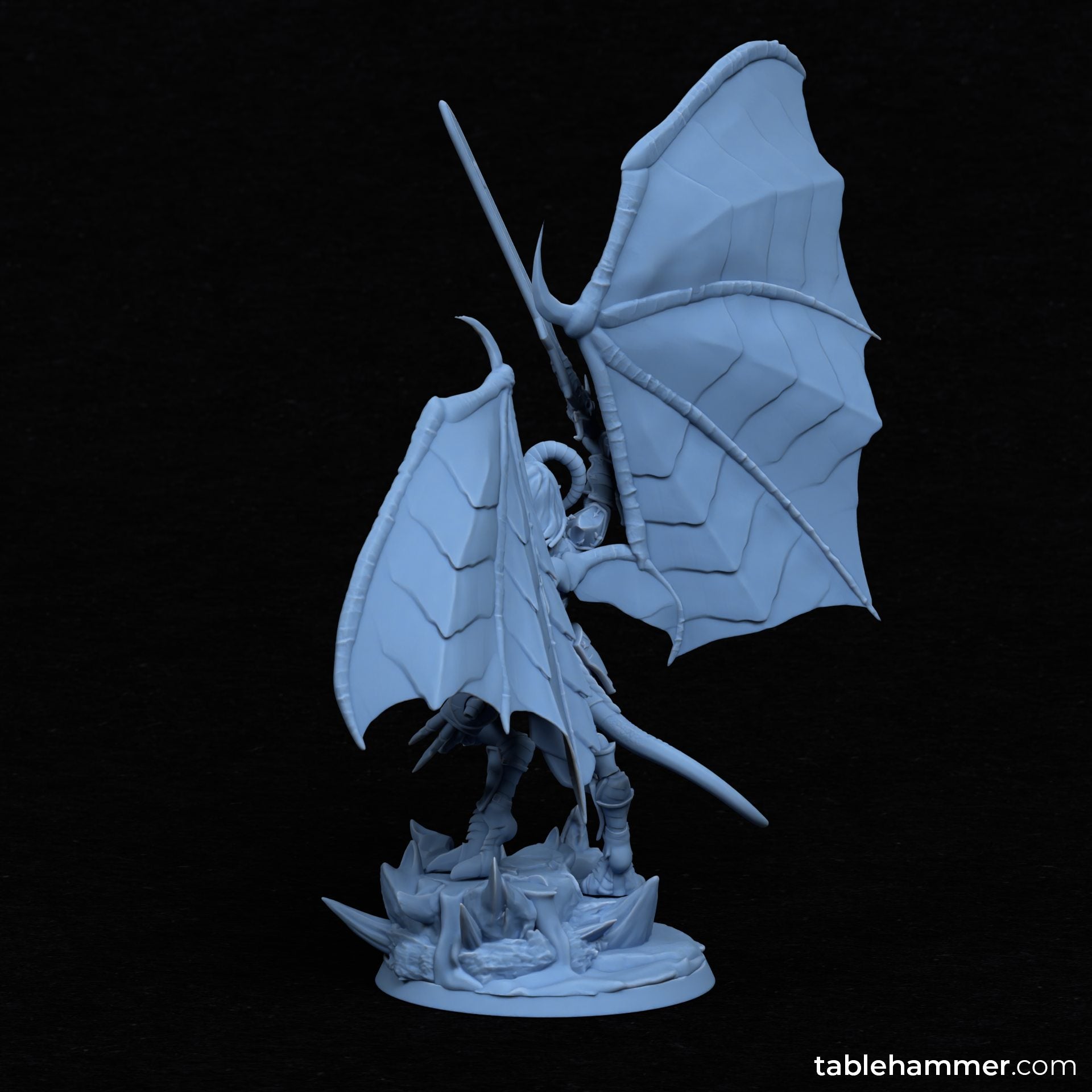 Nyssara the Cursed – Demon Queen of Shadows (60mm Base) | Buy Online from The Home Crafters