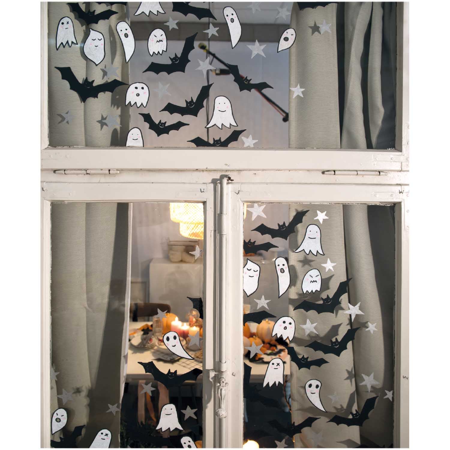 Rico Design Window Chalk Art Stencil Templates: Halloween