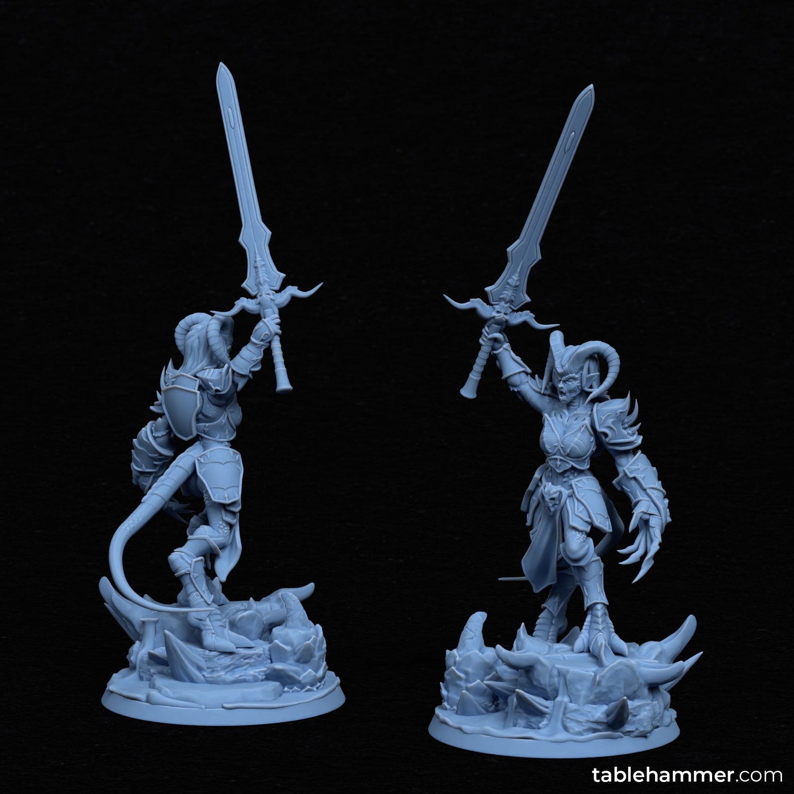 Nyssara the Cursed – Demon Queen of Shadows (60mm Base) | Buy Online from The Home Crafters
