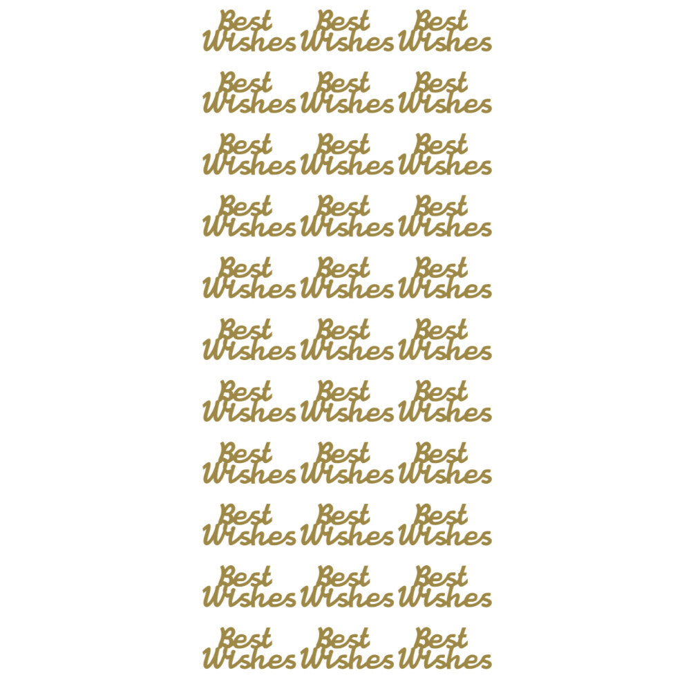 Best Wishes (small) Peeloff Stickers