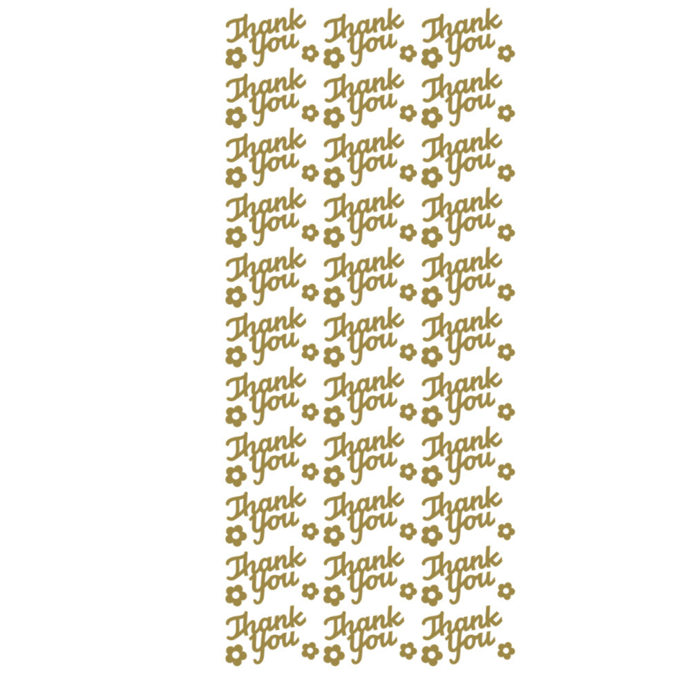 Thank You Peeloff Stickers