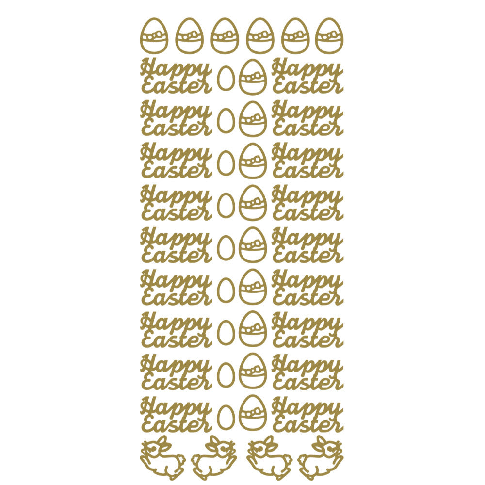 Easter Festive Peel Off Stickers for Card Making