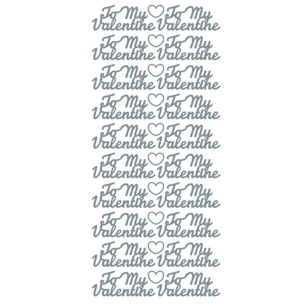 To My Valentine Peeloff Stickers | Buy Online from The Home Crafters