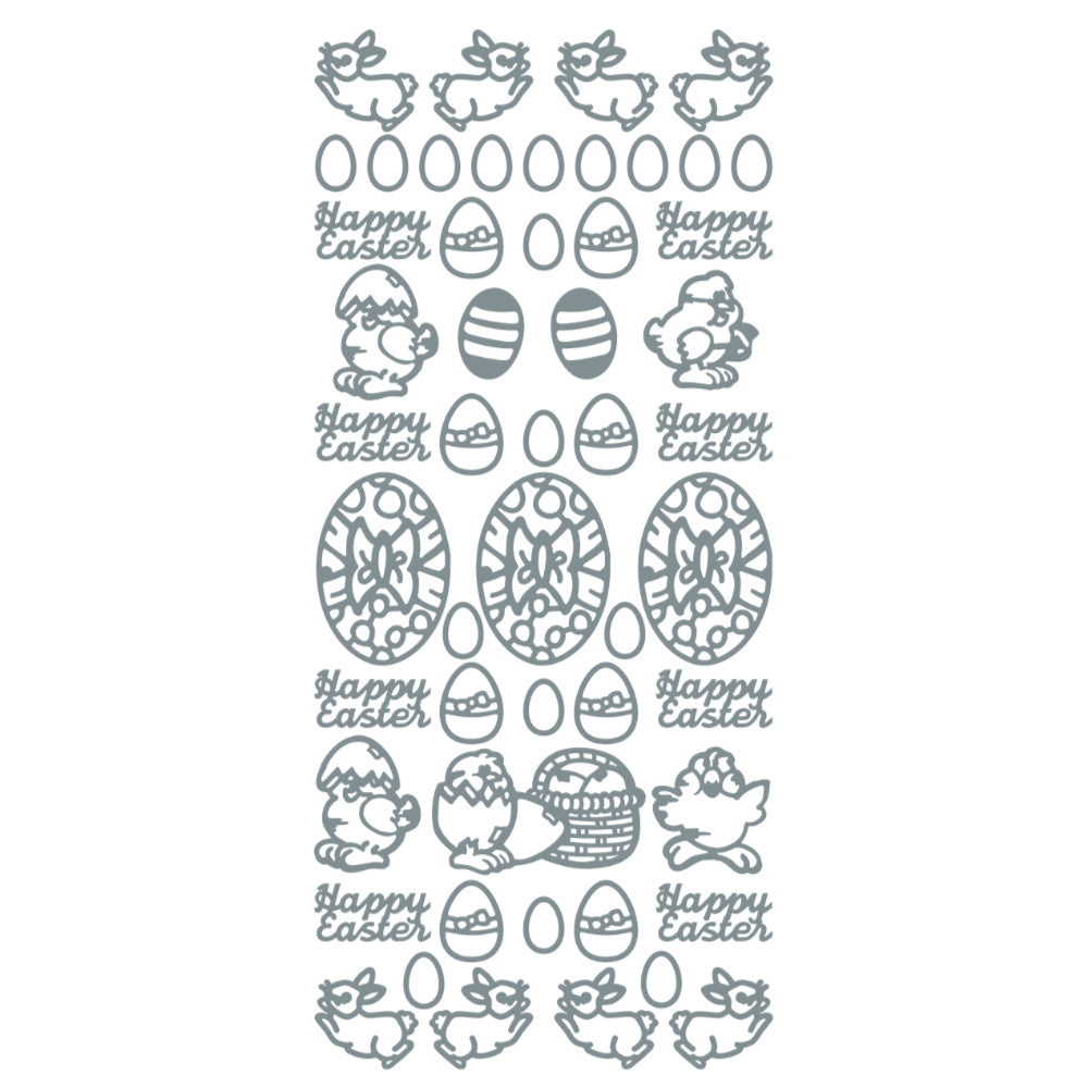 Easter Festive Peel Off Stickers for Card Making