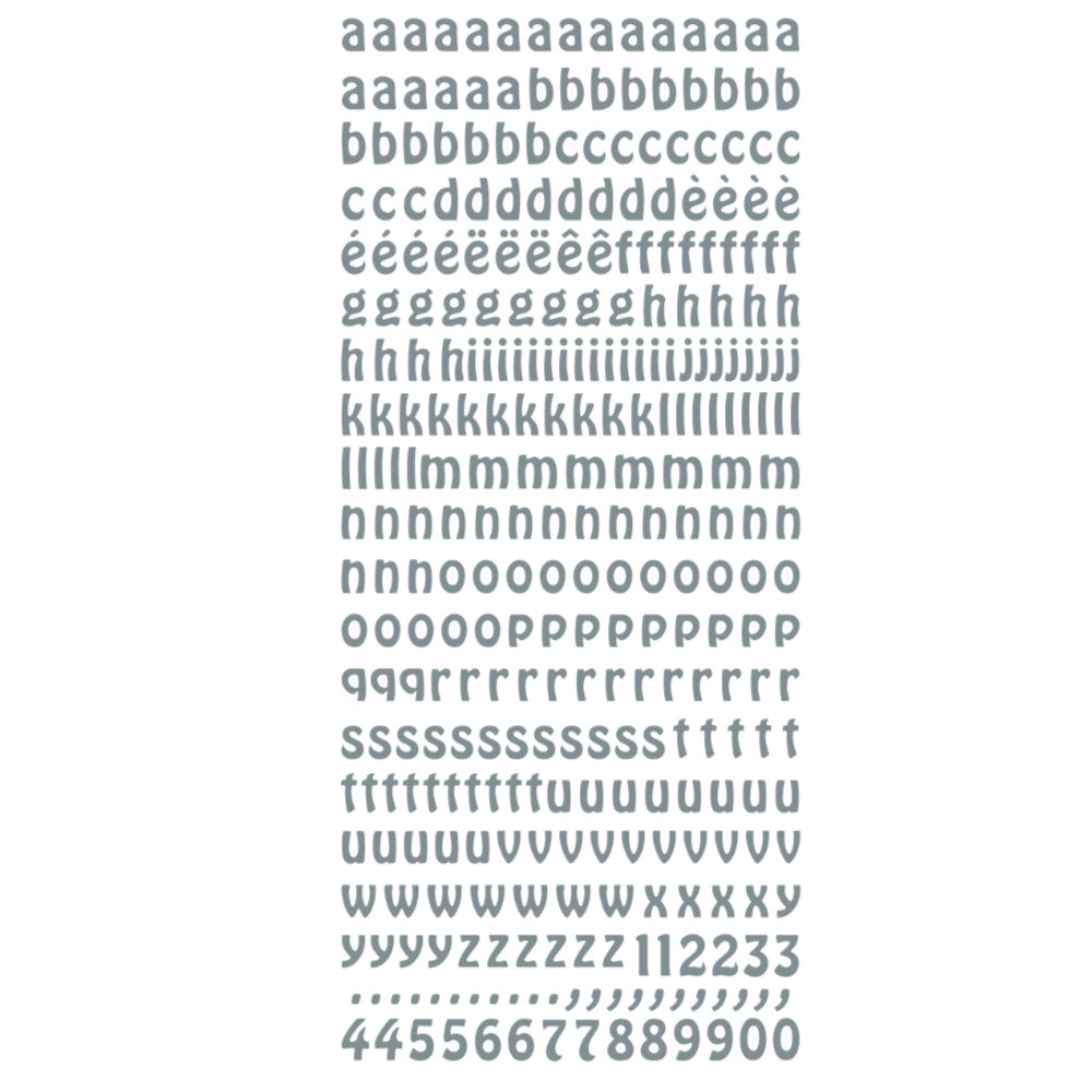 Lowercase Alphabet Letters Peeloff Stickers
