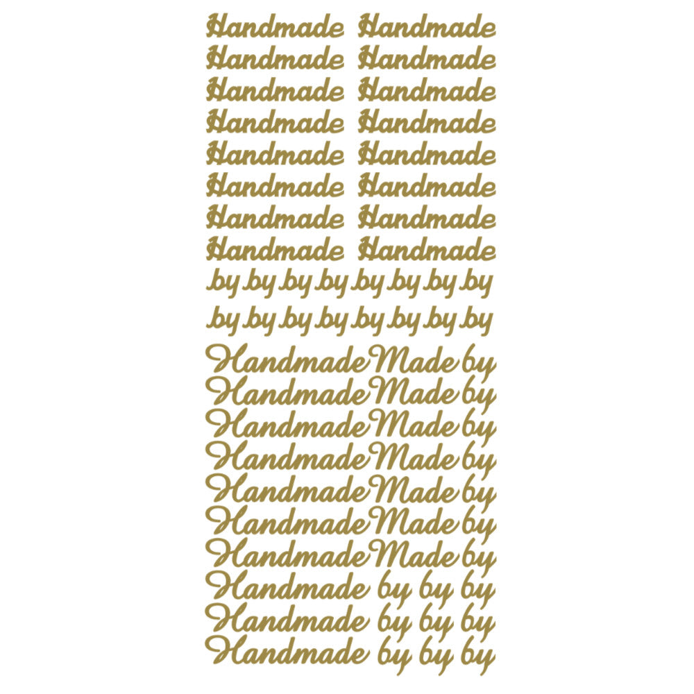 Handmade Tag Text PeelOff Stickers
