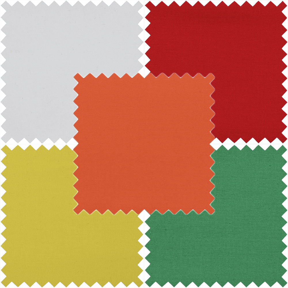 100% Cotton Plain Coloured Fat Quarter Bundle - 5pc | Buy Online from The Home Crafters