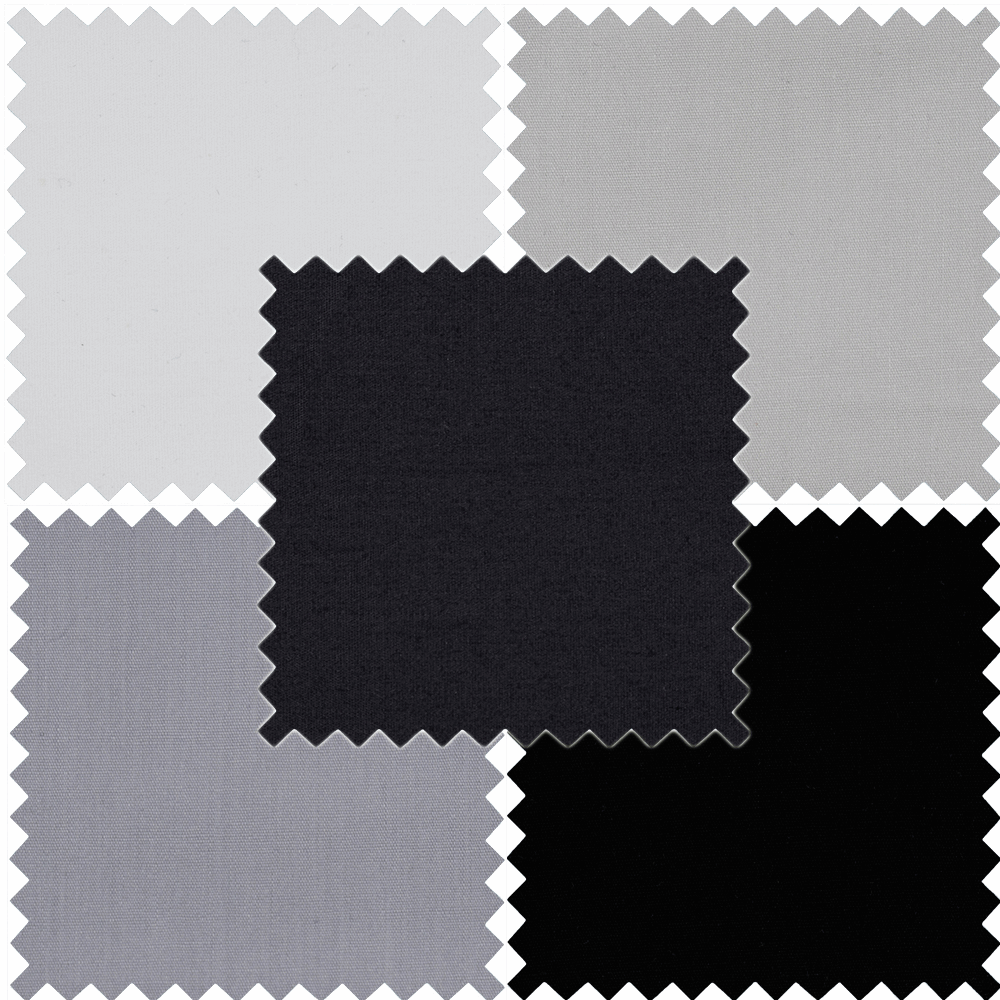 100% Cotton Plain Coloured Fat Quarter Bundle - 5pc | Buy Online from The Home Crafters
