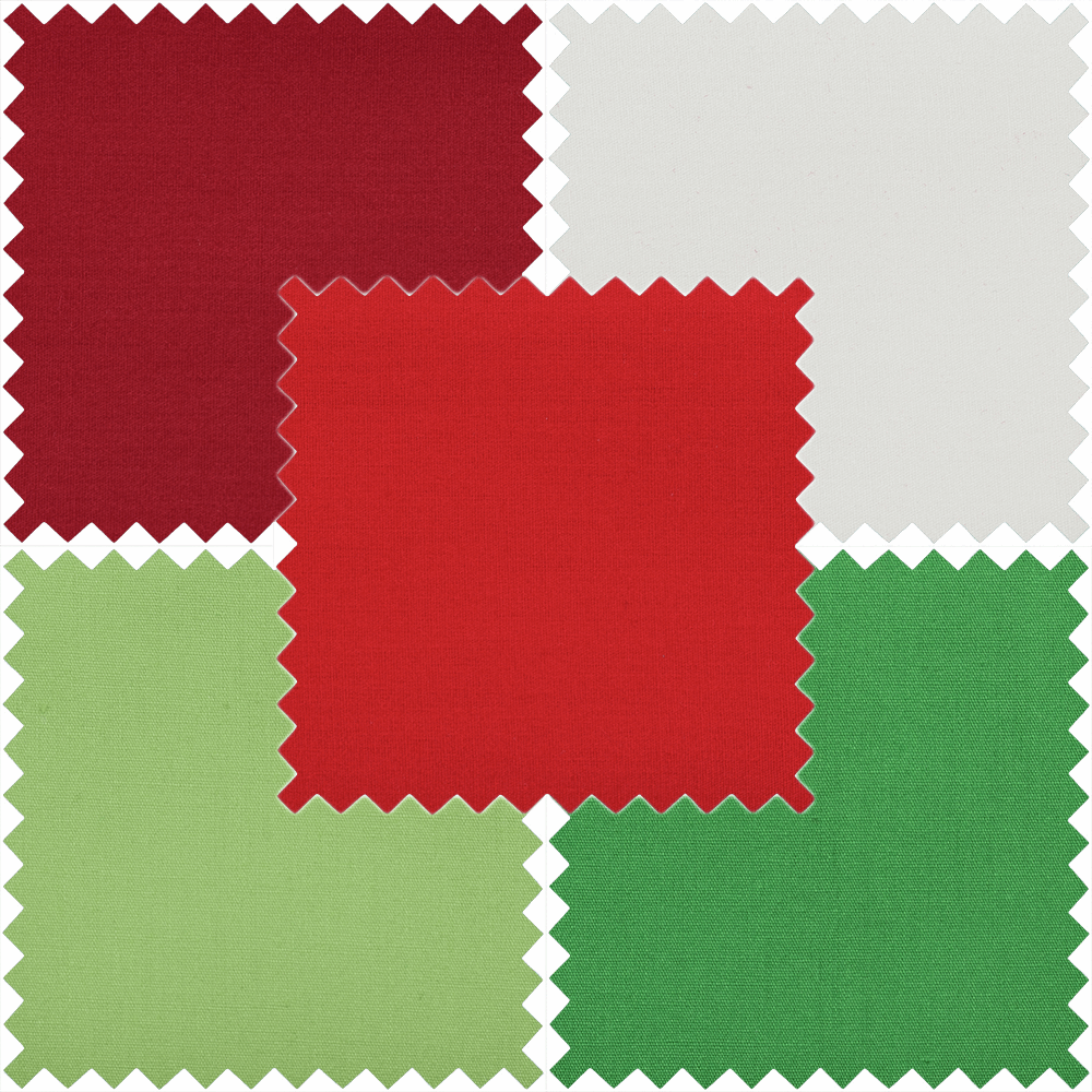 100% Cotton Plain Coloured Fat Quarter Bundle - 5pc | Buy Online from The Home Crafters