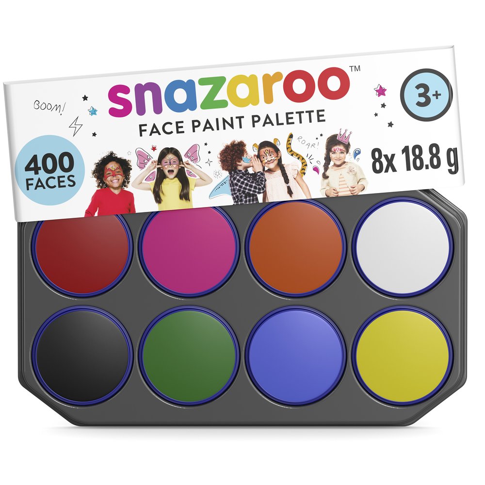 Snazaroo Jumbo Facepaint Palette Set - 8pc