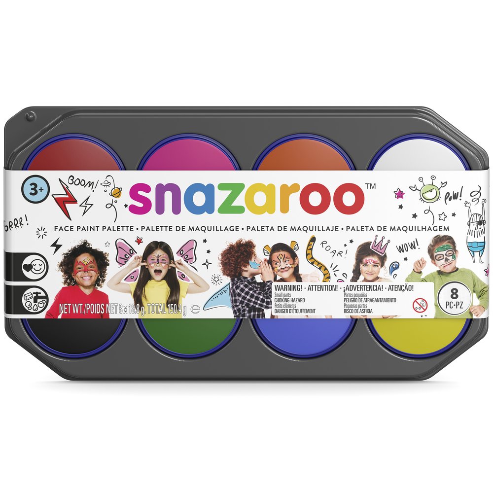 Snazaroo Jumbo Facepaint Palette Set - 8pc