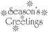 Season Greetings Traditional Wood Mounted Stamp