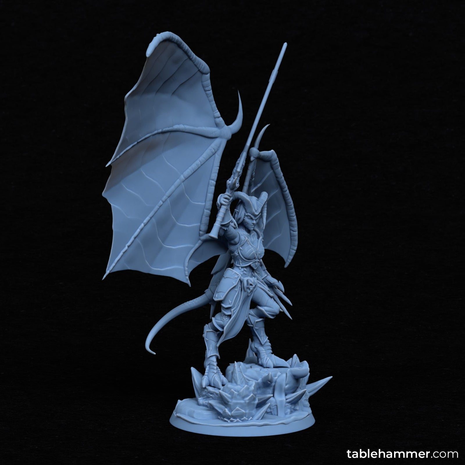 Nyssara the Cursed – Demon Queen of Shadows (60mm Base) | Buy Online from The Home Crafters