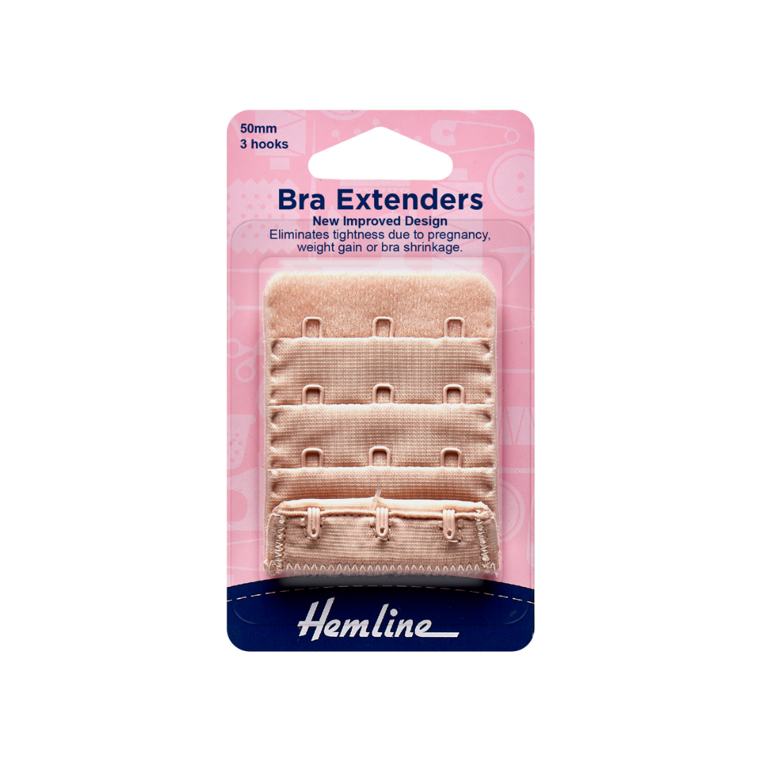 Hemline Bra Back Extender - choice of colour & size