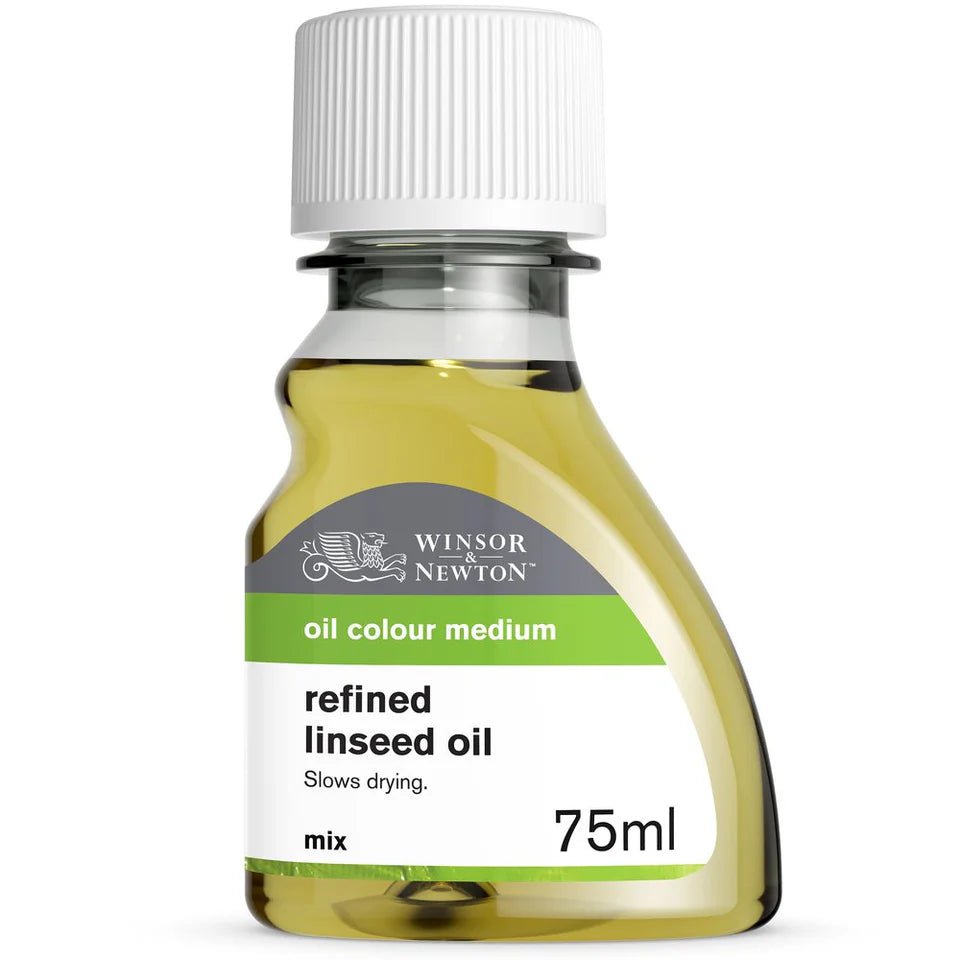 Winsor & Newton Refined Linseed Oil 75ml | Buy Online from The Home Crafters