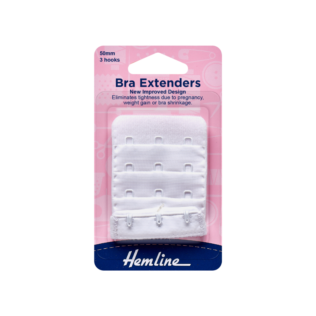 Hemline Bra Back Extender - choice of colour & size