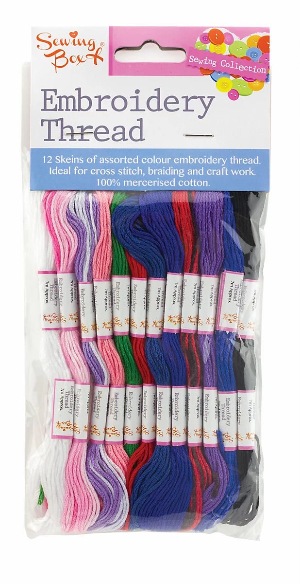 Sewing Box Cross Stitch Embroidery Thread - 12pc | Buy Online from The Home Crafters