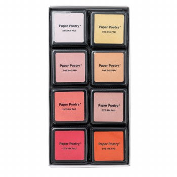 Paper Poetry Mini Dye Ink Pad Set - 8pk