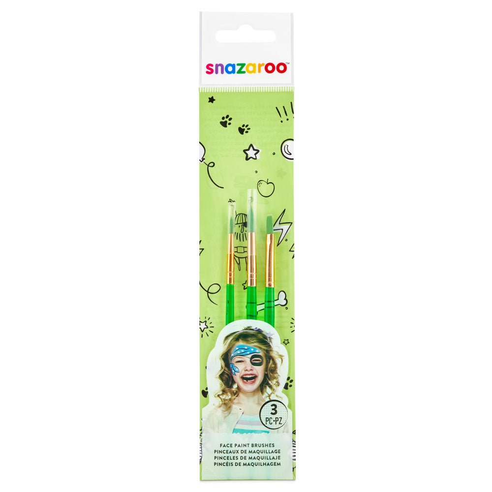 Snazaroo Face Painting Starter Brush Set - 3pk | Buy Online from The Home Crafters