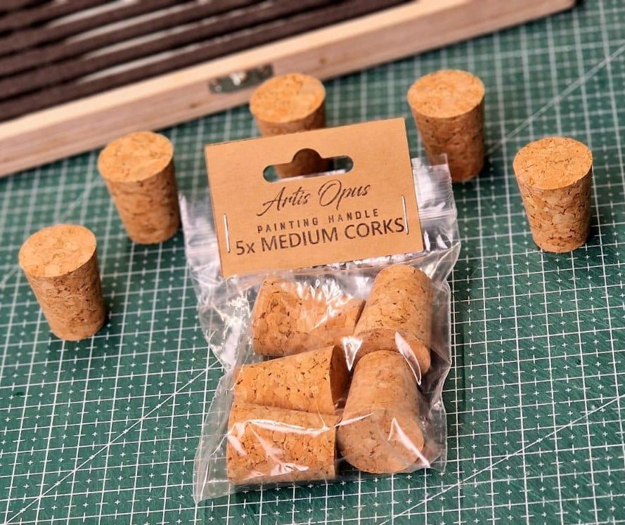 Artis Opus: Plain Corks for Painting Egg Handle - 5pc | Buy Online from The Home Crafters