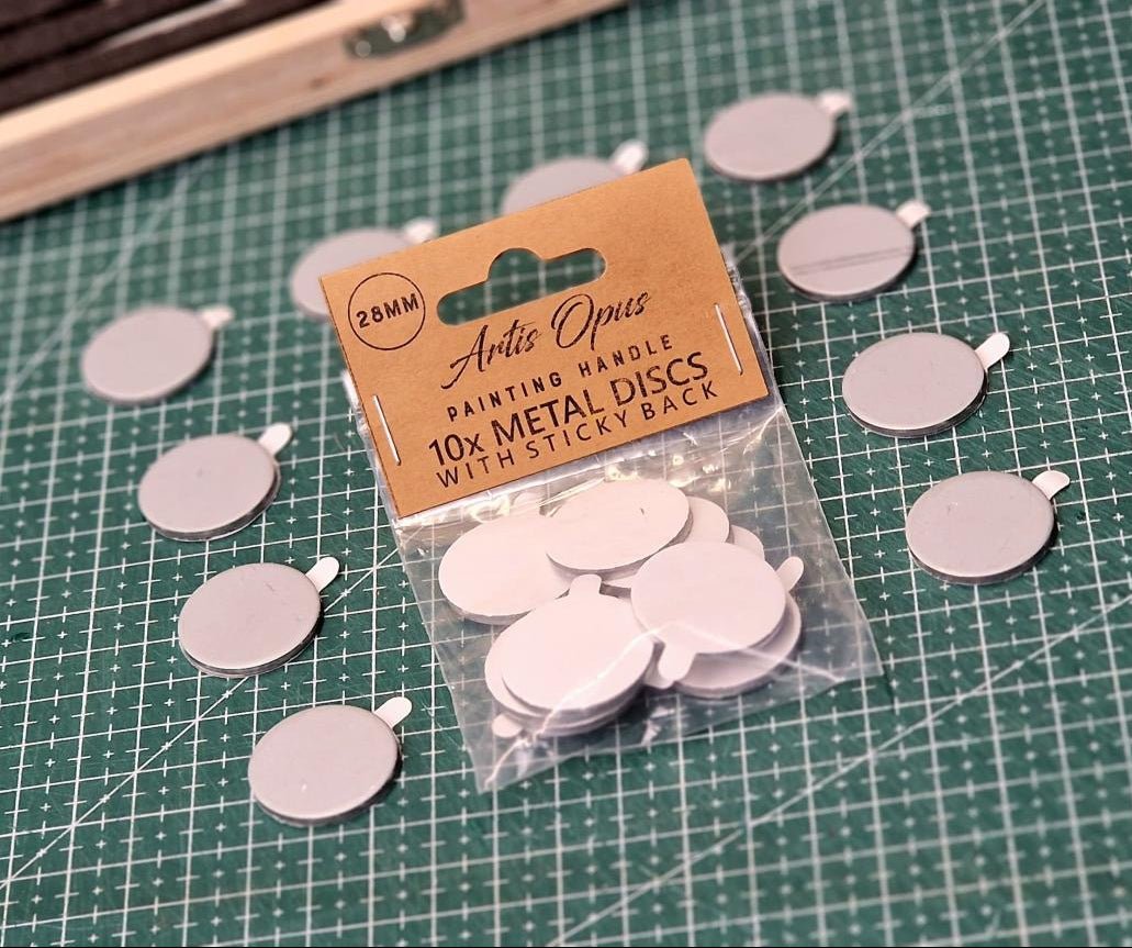 Artis Opus: Taped Metal Discs for Painting Egg Handle - 10pc | Buy Online from The Home Crafters