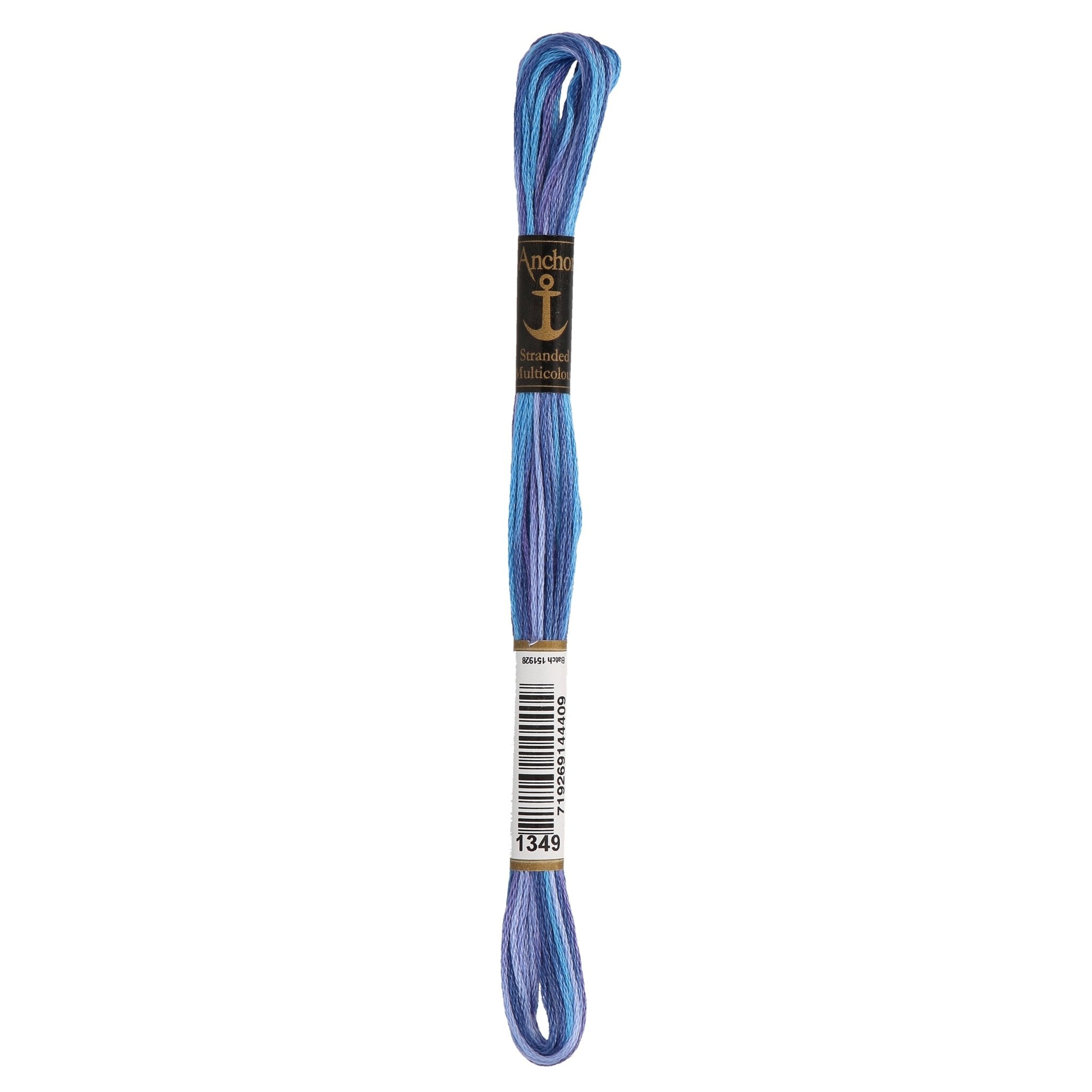 1349: Anchor Stranded Multi Coloured Cotton Skein - 8m | Buy Online from The Home Crafters