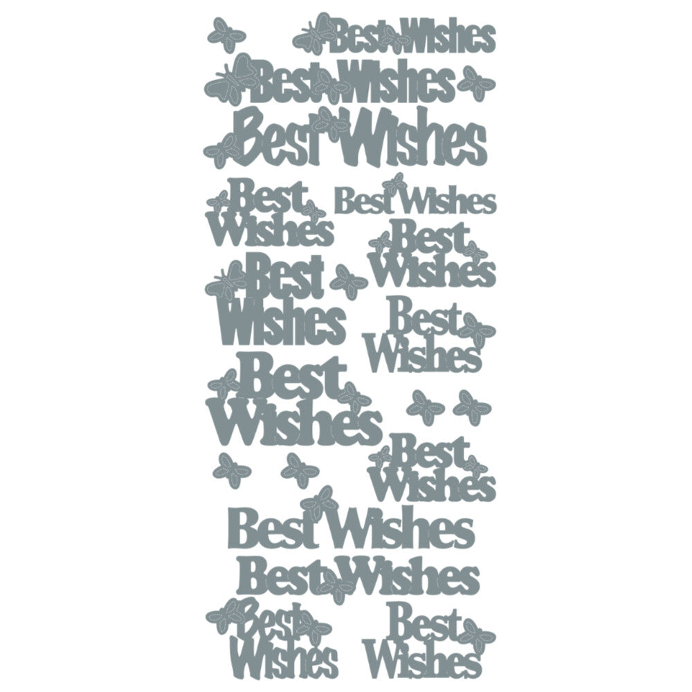 Best Wishes (large) Peeloff Stickers