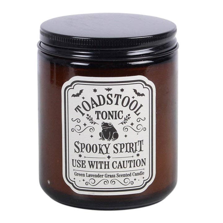 Toadstool Tonic Lavender Grass Halloween Candle