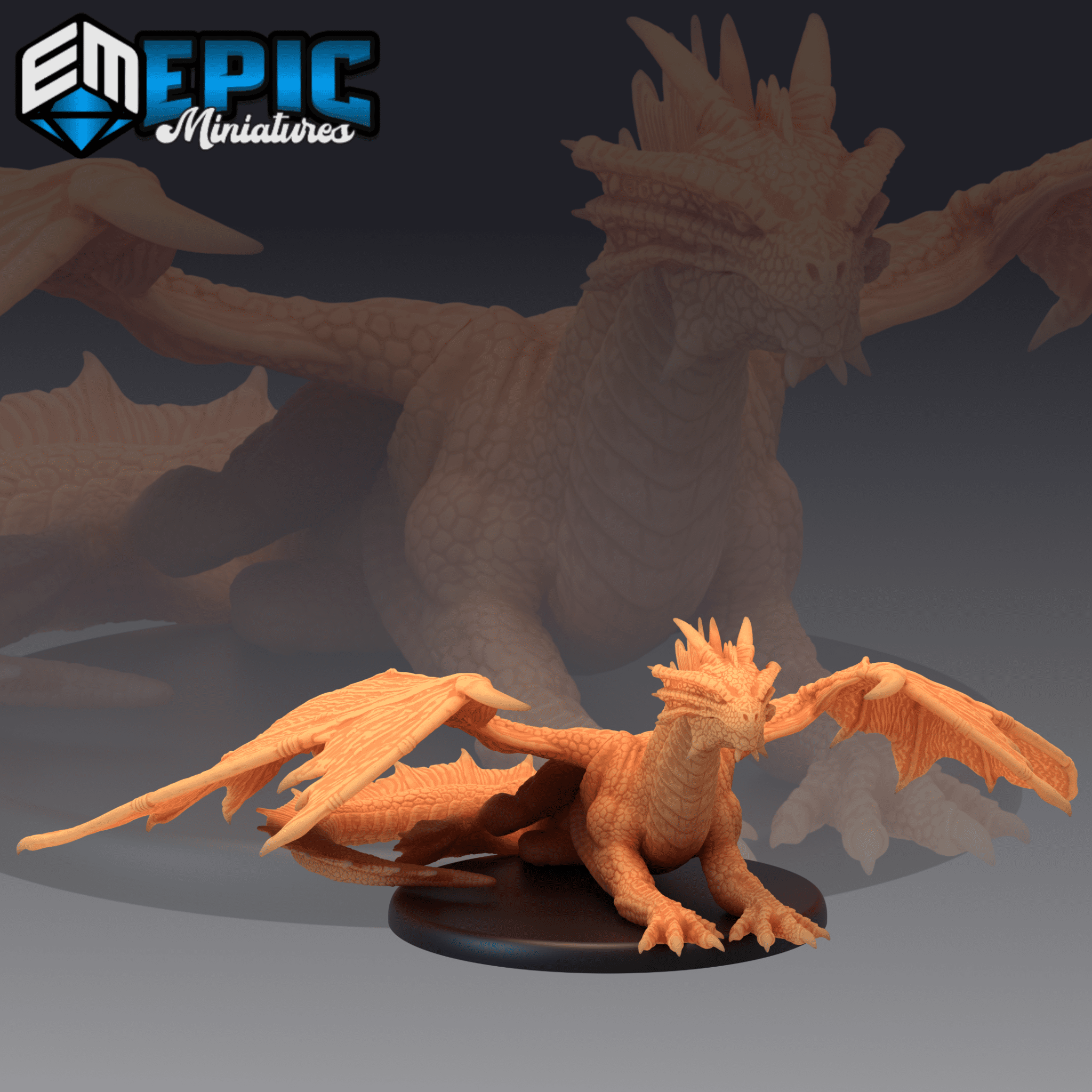 Bronze Dragon - Treasure Hunt Collection | Dungeons and Dragons Miniatures | Epic Miniatures | Fantasy RPG | Buy Online from The Home Crafters