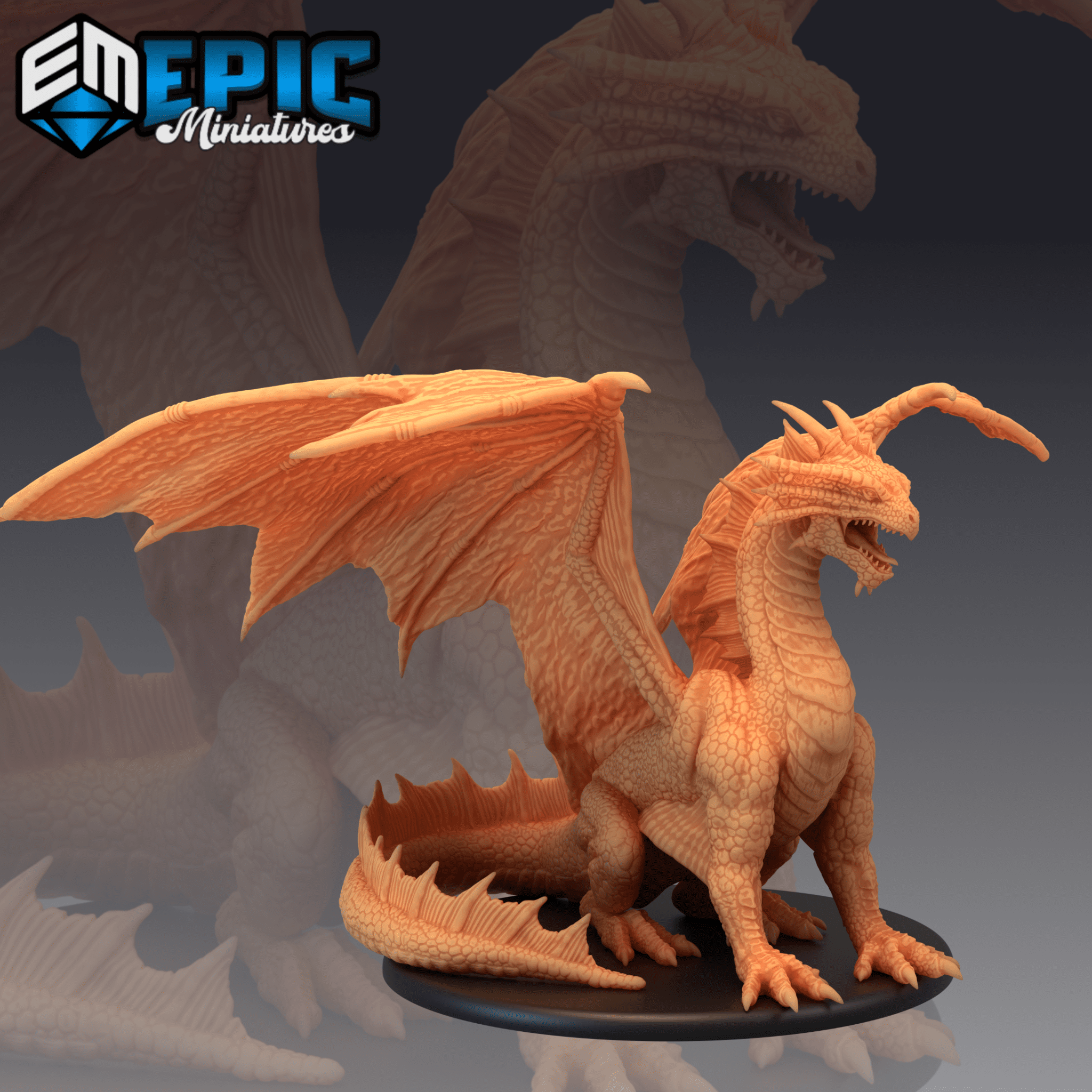 Bronze Dragon - Treasure Hunt Collection | Dungeons and Dragons Miniatures | Epic Miniatures | Fantasy RPG | Buy Online from The Home Crafters